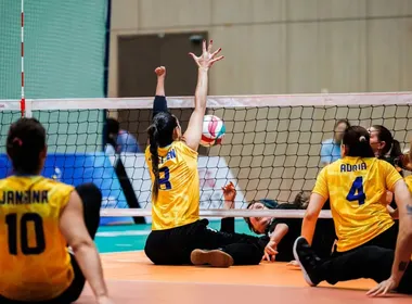 Imagem ilustrativa da imagem Brasil vai às quartas do Mundial de vôlei sentado nos dois naipes