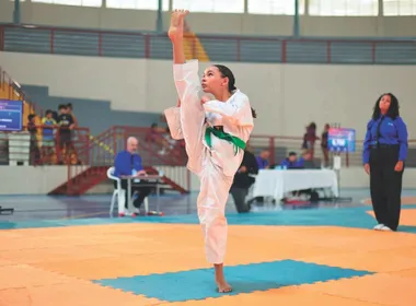 Imagem ilustrativa da imagem Capixaba de 12 anos conquista ouro no Open Sudeste de Taekwondo