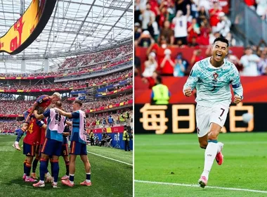 Imagem ilustrativa da imagem Espanha e Portugal, EUA e Bélgica jogam hoje pelas oitavas da Copa