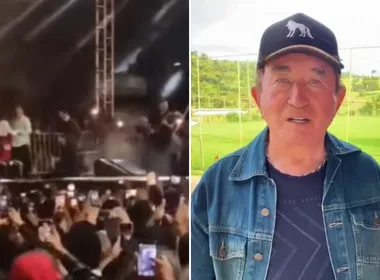 Imagem ilustrativa da imagem Estrutura desaba durante show de Amado Batista e deixa feridos na Bahia