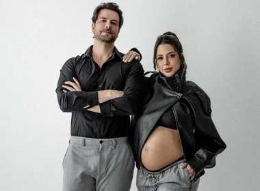 Imagem ilustrativa da imagem Ex-BBBs Laís Caldas e Gustavo Marsengo anunciam nascimento da filha Alice