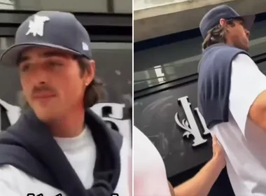 Imagem ilustrativa da imagem Jacob Elordi se irrita com fã insistente: 'Não toque em mim, mano'
