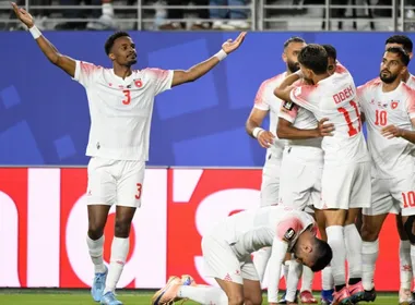 Imagem ilustrativa da imagem Jordânia marca seu 1º gol na história das Copas, mas perde da Áustria