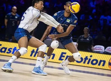 Imagem ilustrativa da imagem Seleção masculina perde e pode dar adeus à Liga das Nações de vôlei