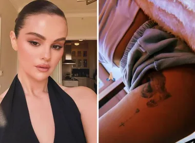 Imagem ilustrativa da imagem Selena Gomez revela tatuagem discreta com símbolo religioso e surpreende fãs