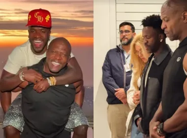 Imagem ilustrativa da imagem Vini Jr. encontra Terry Crews no Cristo Redentor após meme de 'As Branquelas'