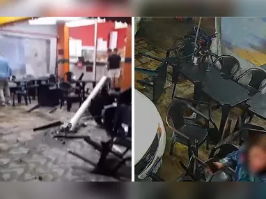 Carro colidiu em muro