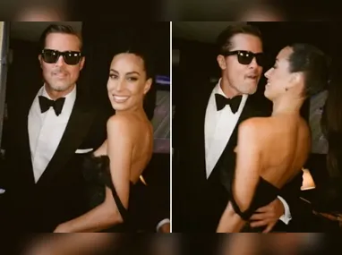 Imagem ilustrativa da imagem Brad Pitt oficializa namoro com designer no casamento de Taylor Swift