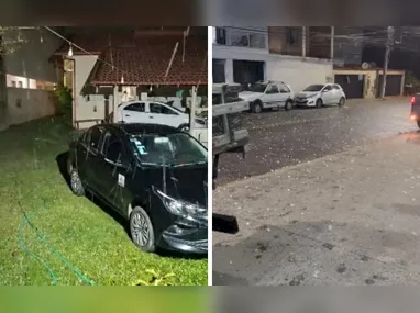 Imagem ilustrativa da imagem Chuva de granizo atinge Colatina e assusta moradores