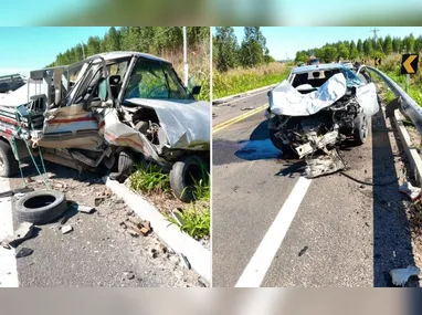 Imagem ilustrativa da imagem Colisão entre caminhão e carro deixa um homem morto em São Mateus