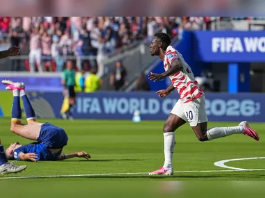 O técnico do Congo, Sebastien Desabre, durante partida com a seleção da Inglaterra válida pela segunda fase da Copa do Mundo disputada em Atlanta, no estado da Georgia, nos Estados Unidos, nesta quarta-feira, 1º de julho de 2026