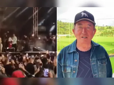 Imagem ilustrativa da imagem Estrutura desaba durante show de Amado Batista e deixa feridos na Bahia