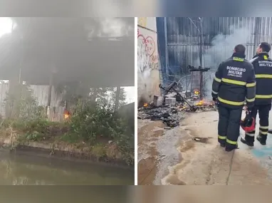 Imagem ilustrativa da imagem Galpão da escola de samba Boa Vista pega fogo e prejuízo passa dos R$ 25 mil