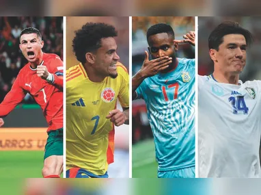 Lyle Foster (à esquerda), atacante, é o principal nome da África do Sul para o Mundial. Raúl Jiménez (à direita), centroavante do Wolverhampton, de 35 anos, é uma das esperanças de gols do México na Copa