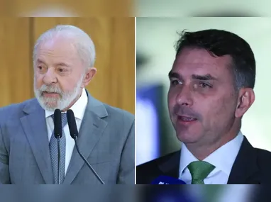 Imagem ilustrativa da imagem Lula tem 47% contra 44% de Flávio Bolsonaro no 2º turno, aponta BTG/Nexus