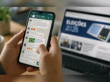 Imagem ilustrativa da imagem Pesquisa Genial/Quaest: 87% rejeitam grupos de política no WhatsApp