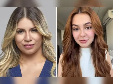 Lorena Comparato e Henrique Kimura caracterizados como Elize e Marcos Matsunaga