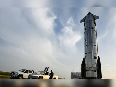 Imagem ilustrativa da imagem SpaceX testa voo da nave mais poderosa do mundo