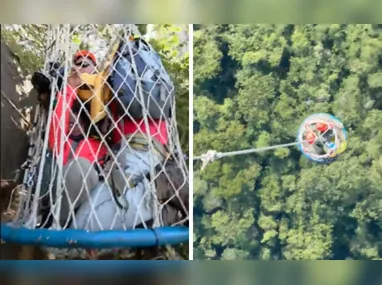 Imagem ilustrativa da imagem VÍDEO I NOTAER resgata trio preso no 'Frade e a Freira' após via de rapel destruída