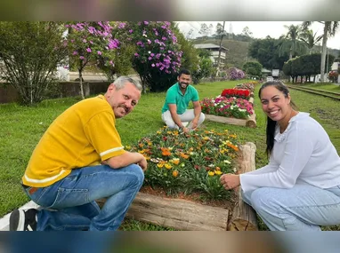 Imagem ilustrativa da imagem Vizinhos plantam mais de 15 mil flores em Marechal Floriano