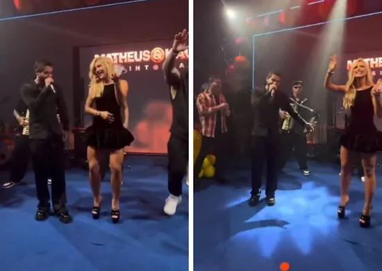 Imagem ilustrativa da imagem Ao lado de Virginia, Zé Felipe canta música romântica escrita para a ex-mulher