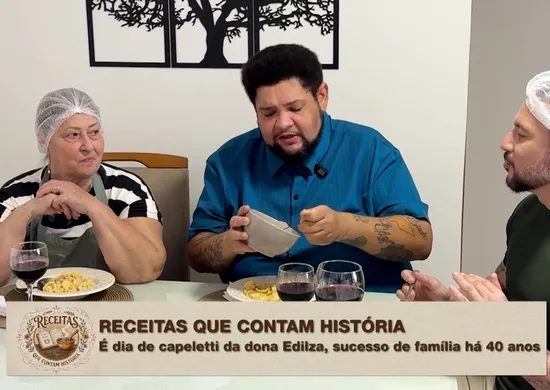 Imagem ilustrativa da imagem Dona Edilza abre a casa e ensina capelete de 40 anos