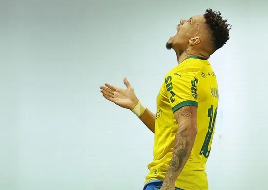 Imagem ilustrativa da imagem Em final maluco, Palmeiras bate Chape com um a menos e mantém Flamengo longe