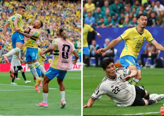 Imagem ilustrativa da imagem Martinelli salva aos 50 do 2º tempo e Brasil vira sobre o Japão