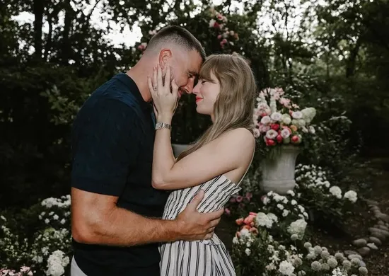 Imagem ilustrativa da imagem Taylor Swift e Travis Kelce devem proibir até celulares de policiais em casamento