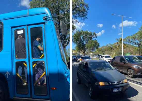 Imagem ilustrativa da imagem Trânsito fica intenso e ônibus lotados devido ao jogo da seleção nesta segunda