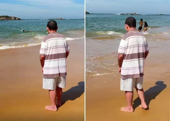 Imagem ilustrativa da imagem VÍDEO: paciente conhece o mar pela primeira vez durante internação no ES