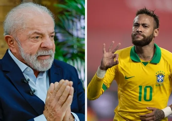Imagem ilustrativa da imagem Vi na internet que Neymar é o primeiro convocado home office do mundo, diz Lula