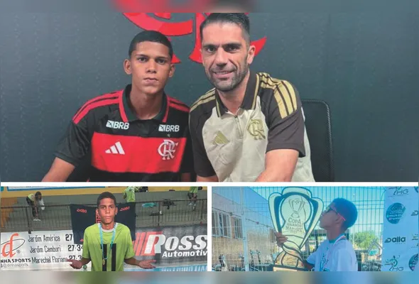 Imagem ilustrativa da imagem Capixaba assina primeiro contrato com o Flamengo