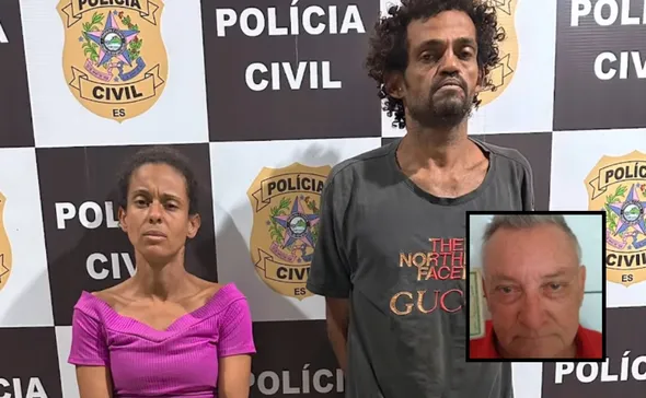 Imagem ilustrativa da imagem Casal é preso por matar idoso, roubar carro e esconder corpo no Sul do ES