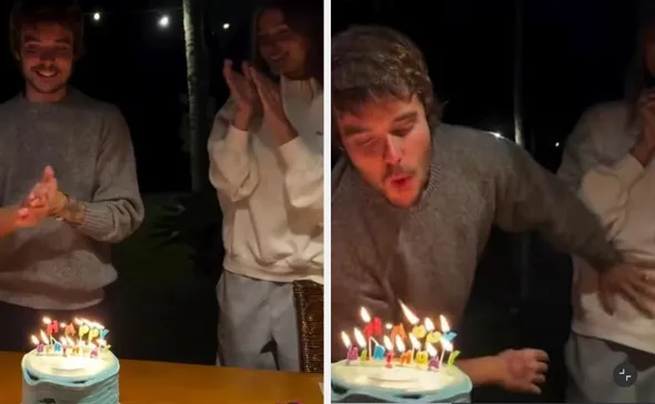 Imagem ilustrativa da imagem João Lucas nega gravidez de Sasha Meneghel após gesto em festa de aniversário