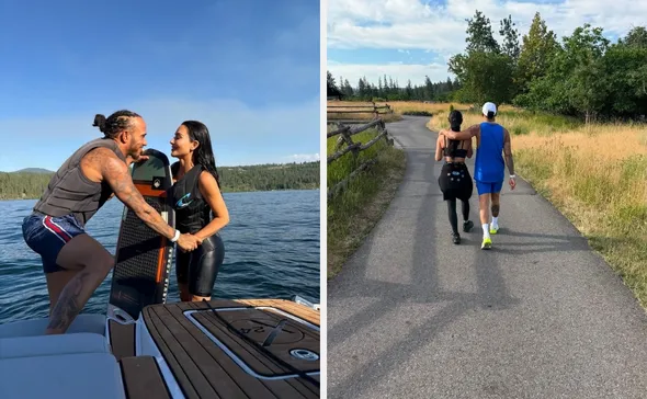 Imagem ilustrativa da imagem Lewis Hamilton assume namoro com Kim Kardashian em álbum nas redes sociais