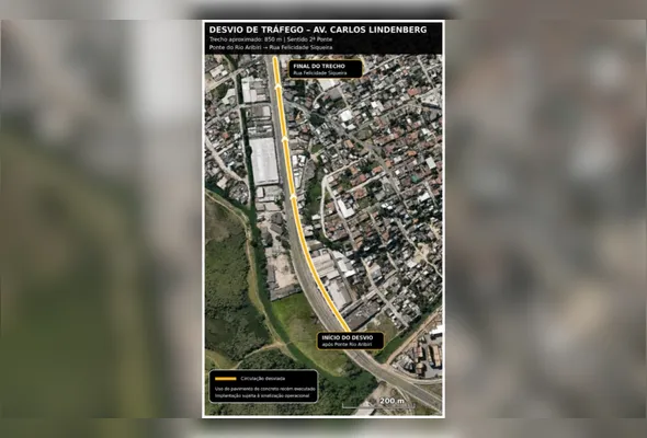Imagem ilustrativa da imagem Obras do Expresso GV mudam trânsito na Avenida Carlos Lindenberg a partir de quarta