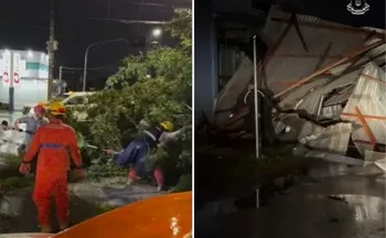 Imagem ilustrativa da imagem Ciclone causa estragos no Sul, suspende aulas e coloca Sudeste em alerta