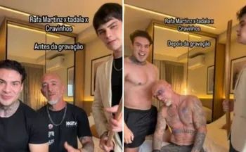 Imagem ilustrativa da imagem Cristian Cravinhos é banido de plataforma adulta por vídeo com simulação de paulada