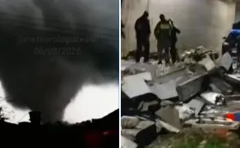 Imagem ilustrativa da imagem Defesa Civil confirma uma morte e cinco feridos após ciclone bomba no RS