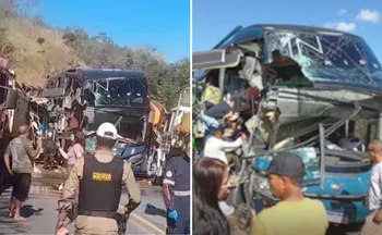 Imagem ilustrativa da imagem Dois mortos e 20 feridos em acidente envolvendo ônibus que saiu do ES