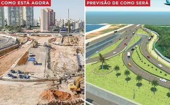 Imagem ilustrativa da imagem Obra do Mergulhão de Camburi deve ficar pronta até março do ano que vem