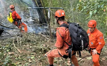 Imagem ilustrativa da imagem Quatro pessoas morrem em acidente de helicóptero no Rio
