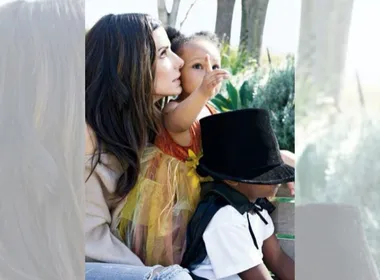 Imagem ilustrativa da imagem Sandra Bullock revela como filhos lidaram com diagnóstico de pai falecido em 2023