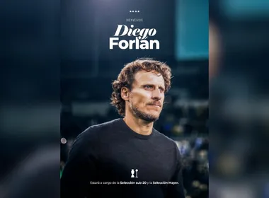 Imagem ilustrativa da imagem Seleção do Uruguai anuncia Diego Forlán como técnico após a saída de Loco Bielsa