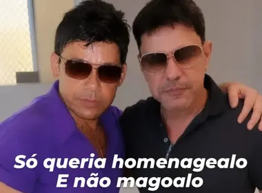Imagem ilustrativa da imagem Zezé Di Camargo chama sósia de ridículo e o bloqueia nas redes