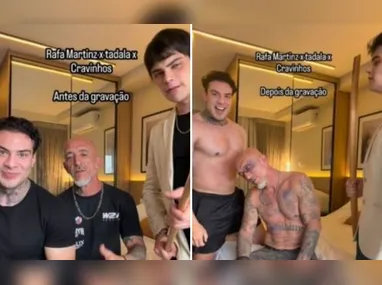 Imagem ilustrativa da imagem Cristian Cravinhos é banido de plataforma adulta por vídeo com simulação de paulada