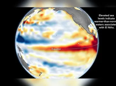 Imagem ilustrativa da imagem El Niño já está em patamar forte e continuará se intensificando, diz agência