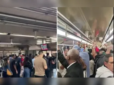 Imagem ilustrativa da imagem Passageiros enfrentam superlotação e atraso durante greve de trens em SP