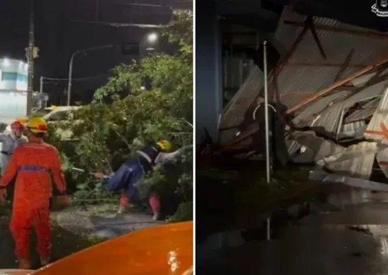 Imagem ilustrativa da imagem Ciclone causa estragos no Sul, suspende aulas e coloca Sudeste em alerta